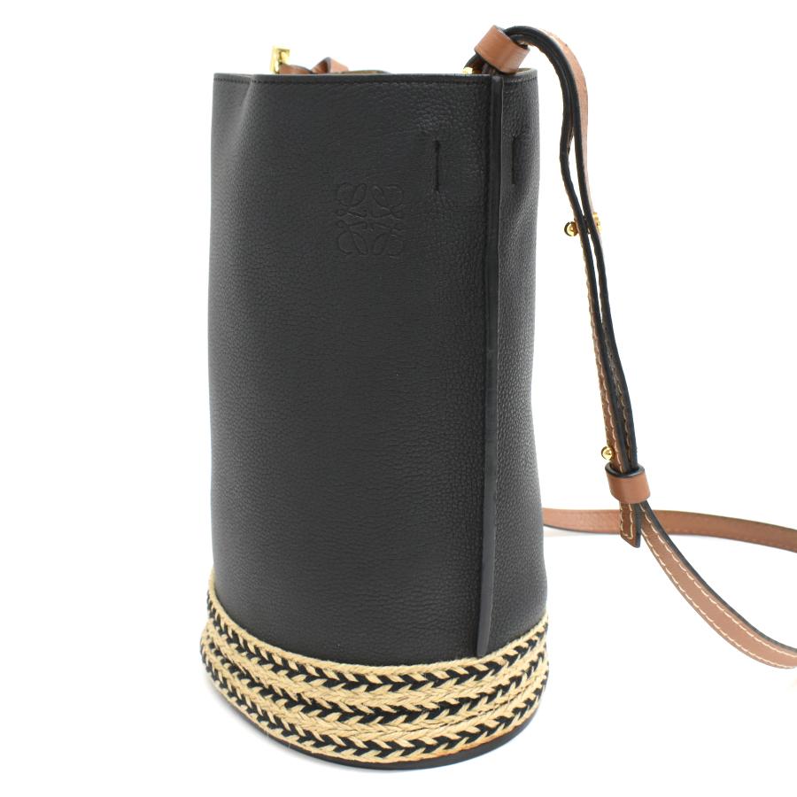ロエベ LOEWE ゲートバケット ショルダーバッグ ワンショルダー レザー 黒 ロエベ(LOEWE)ロエベ GATE BUCKET BAG ゲートバケット ショルダー