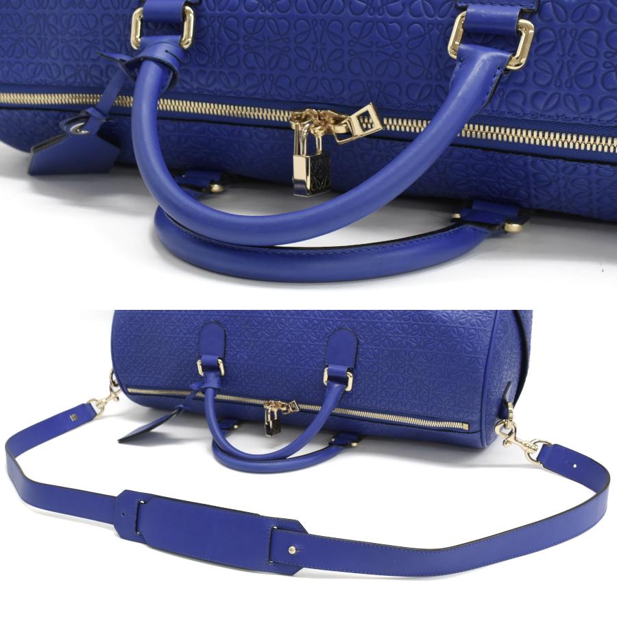 LOEWE（ロエベ） ボストンバッグ 2way リピートアナグラム レザー