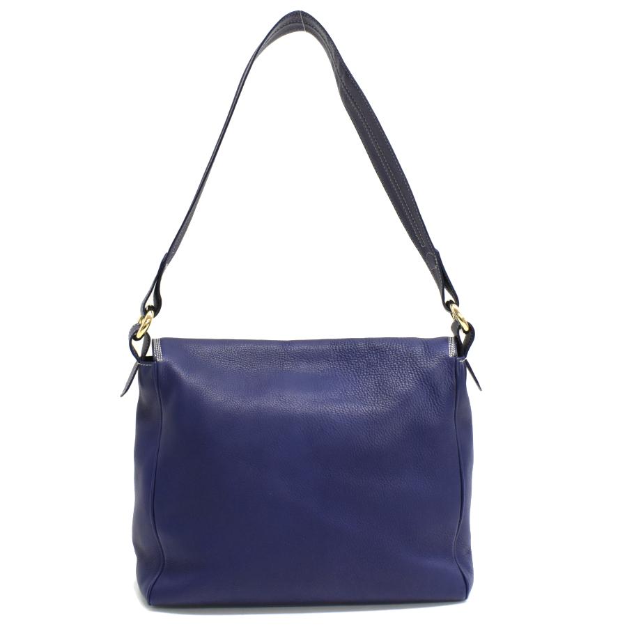LOEWE（ロエベ） ショルダーバッグ アナグラム レザー ネイビー