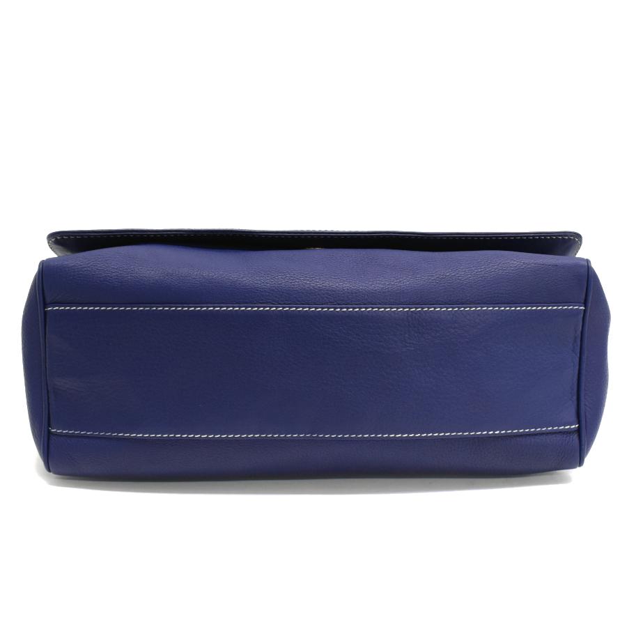 LOEWE（ロエベ） ショルダーバッグ アナグラム レザー ネイビー