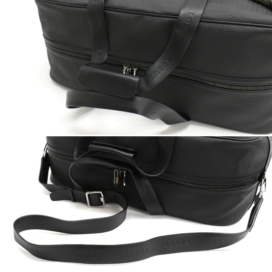 LOEWE（ロエベ） 2way ボストンバッグ リピートアナグラム エンボス