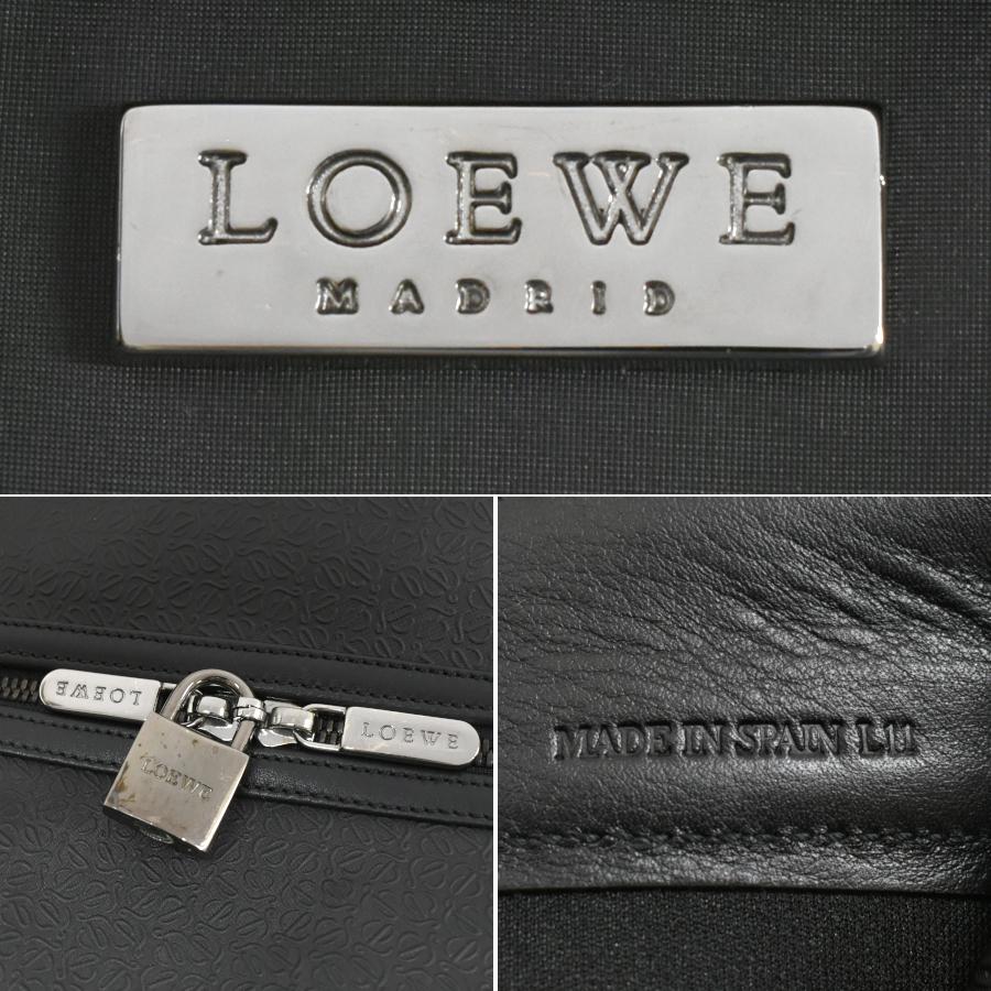 LOEWE（ロエベ） 2way ボストンバッグ リピートアナグラム エンボス