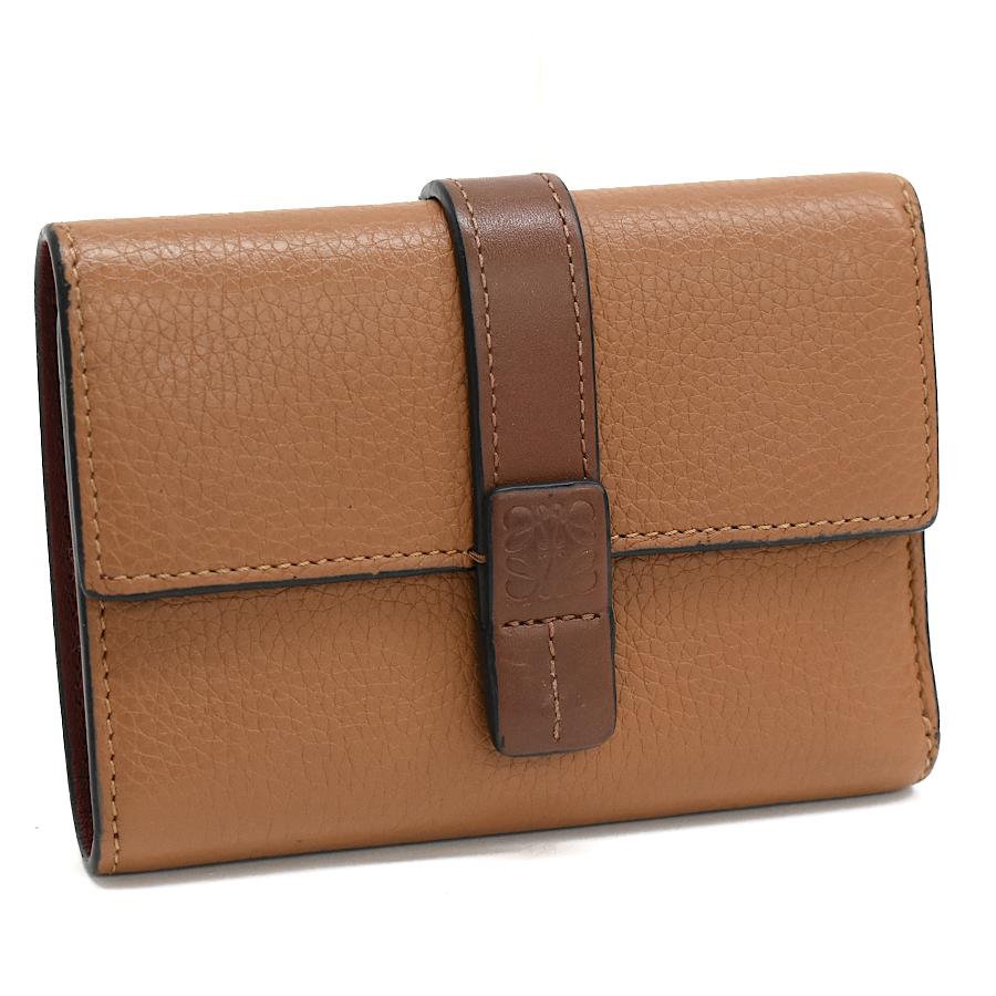 LOEWE ロエベ バーティカル ウォレット スモール 三つ折り財布　ブラック LOEWE（ロエベ） バーティカル ウォレット スモール 三つ折り財布