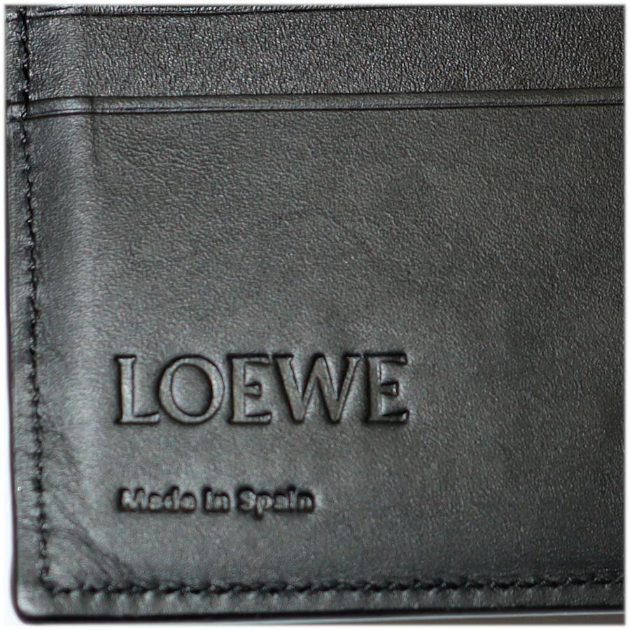 LOEWE ロエベ 二つ折り財布 バイフォールド コインウォレット サテン 