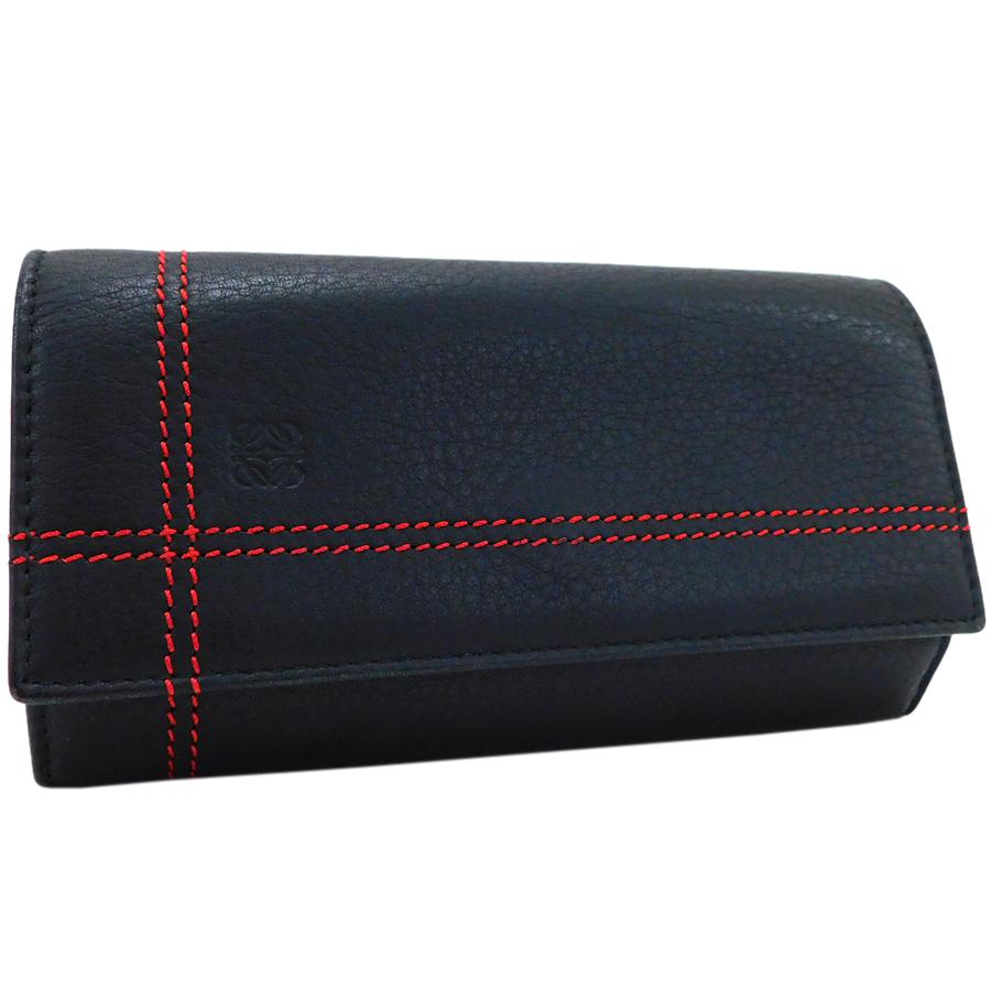 LOEWE 黒 レザー ケース LOEWE - LOEWE ブラック レザー フラグメントケースの通販 by UI's