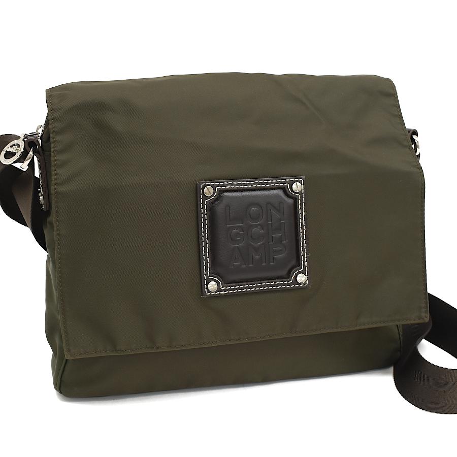 LONGCHAMP（ロンシャン） ショルダーバッグ カーキグリーン ナイロン