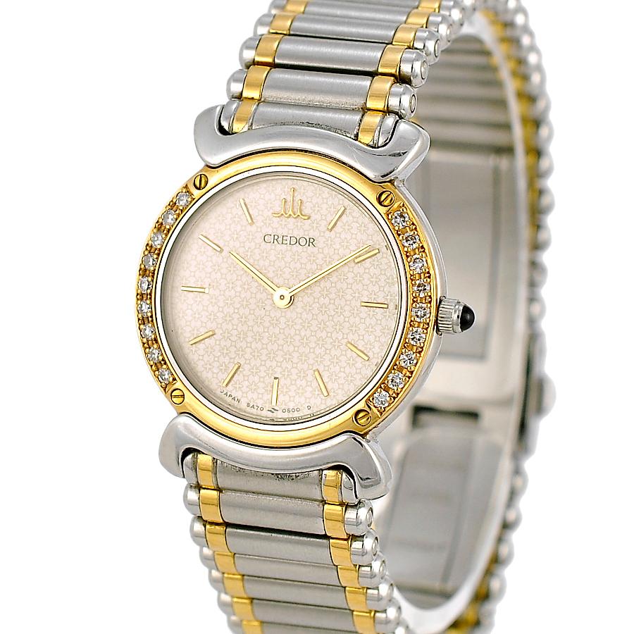 セイコー クレドール レディース 腕時計 5a70-0210 ダイヤモンド ベゼル クォーツ ステンレススチール ゴールド コンビ SEIKO  Credor : 5300099884100048 : メルキャスト - 通販 - Yahoo!ショッピング