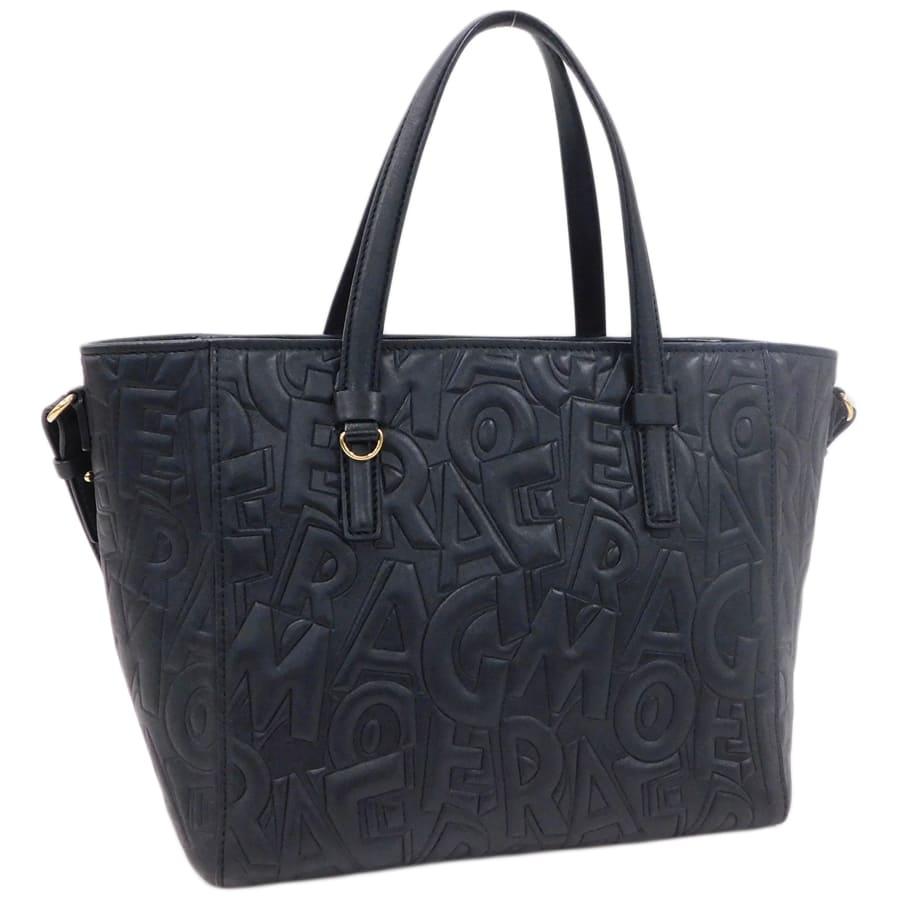 FERRAGAMO（フェラガモ） ロゴモチーフ 2wayバッグ RE-21F963 ブラック