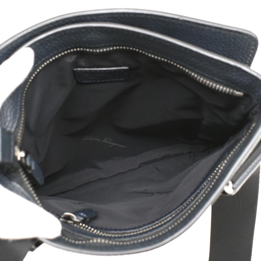 Salvatore Ferragamo ダークブルー ショルダーバッグ Salvatore