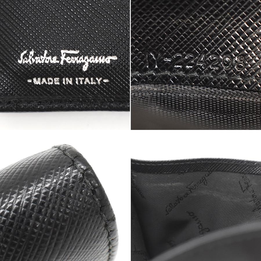 FERRAGAMO（フェラガモ） 二つ折り財布 JL-22 4208 レザー ガンチーニ