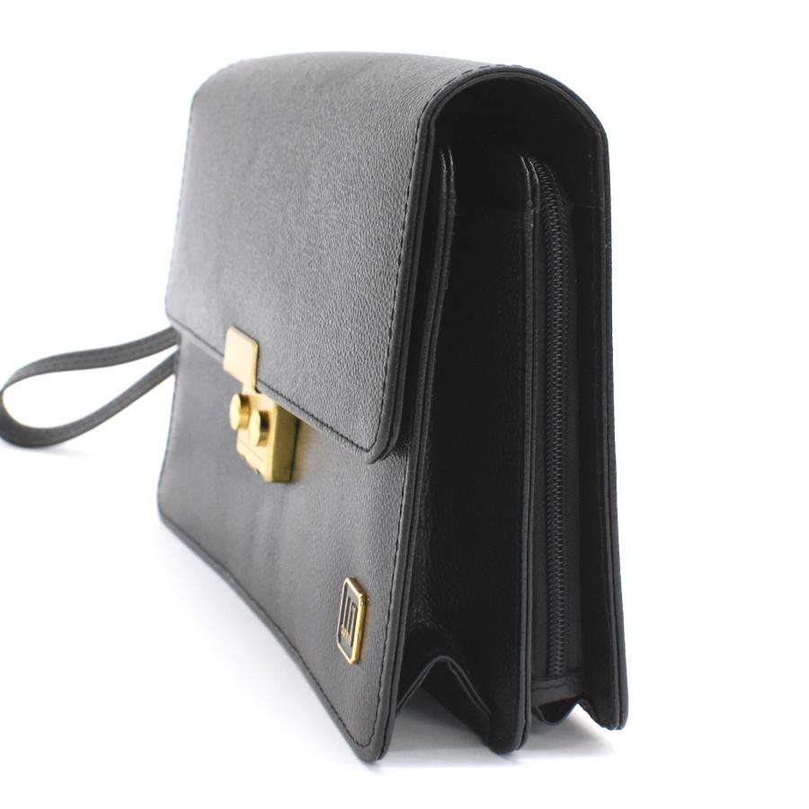 dunhill（ダンヒル） セカンドバッグ クラッチバッグ レザー ブラック