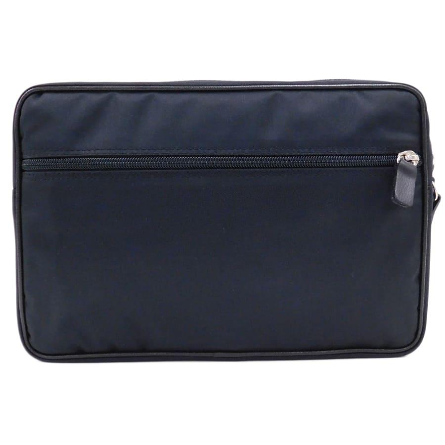 ✨未使用級✨　Dunhill ハンドバッグ　レザー　黒　ブラック　メンズ dunhill（ダンヒル） 未使用品 セカンドバッグ ブラック系 ナイロン