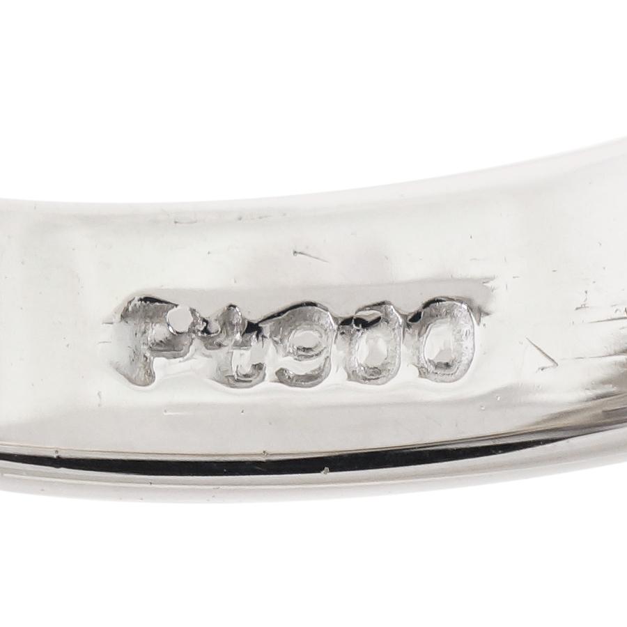 リング プラチナ900 サファイア 0.45ct ダイヤモンド 0.77ct 4.9g 7.5 