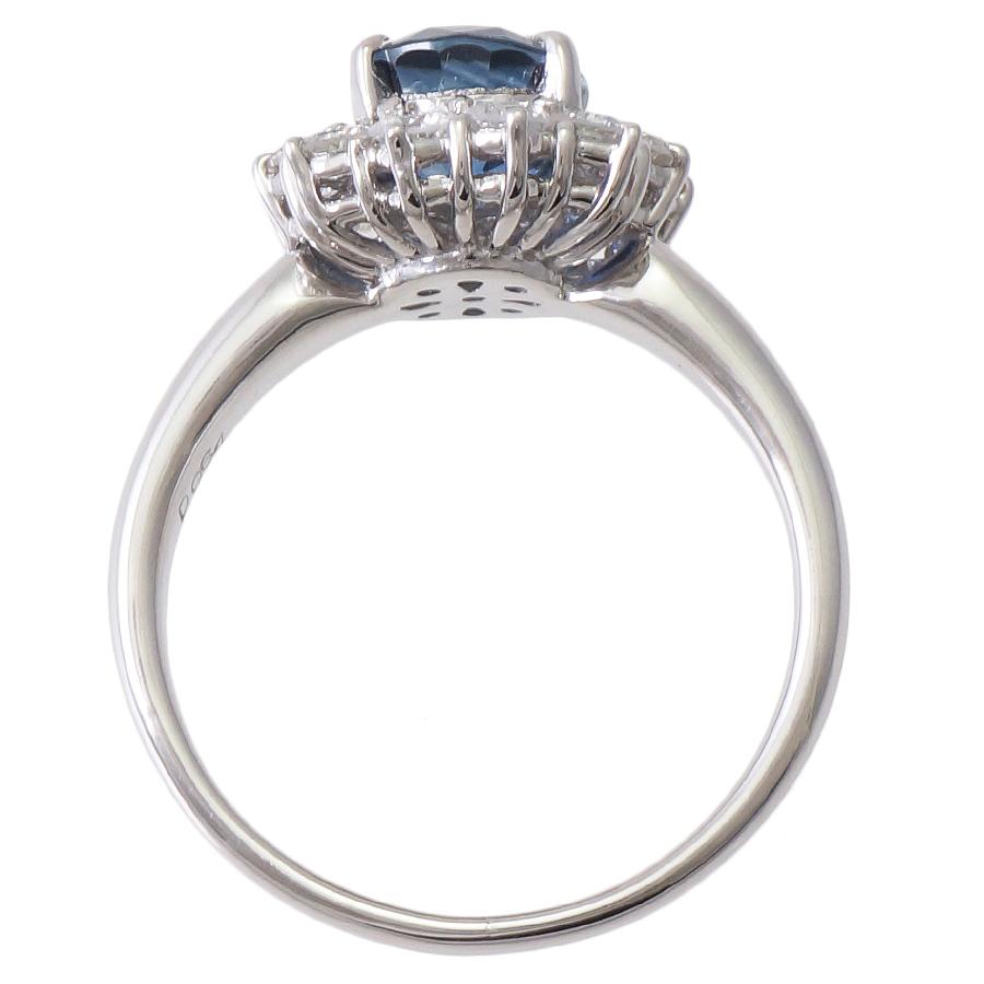 リング プラチナ900 サファイア 1.88ct ダイヤモンド 0.64ct 11号 5.9g 