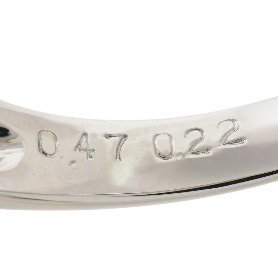 リング プラチナ900 サファイア 0.47ct ダイヤモンド 0.22ct 14号 4.2g