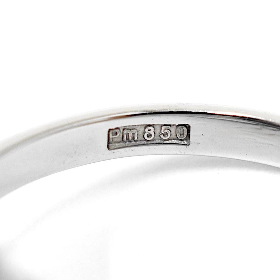 新品同様 リング Pt850 スターサファイア カボションカット 