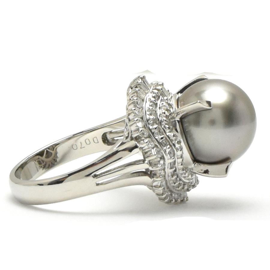 リング プラチナ900 Pt900 ダイヤモンド パール ダイヤ0.70ct 指輪 