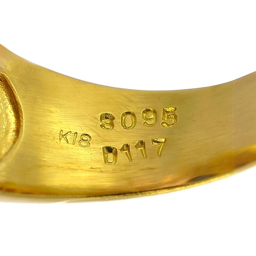 0.58ct サファイア ダイヤモンド リング・指輪 K18イエロー