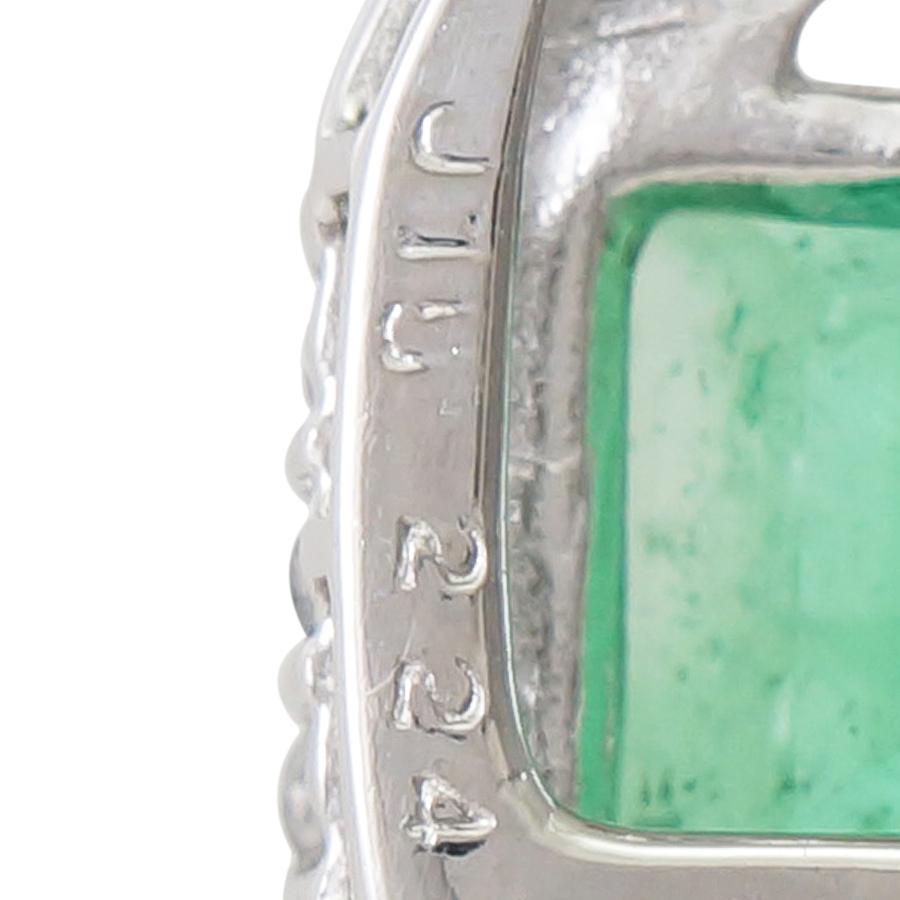 ペンダント プラチナ900 プラチナ850 エメラルド 2.24ct ダイヤモンド 