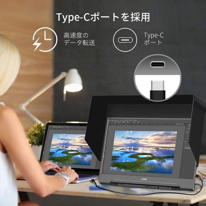 匿名！送料無料！ G-STORY モバイルモニター 15.6インチ 10-Bit 4K HDR対応 IPS HDMI USB-Type C搭載 遮光フード付 【EI6208065565】(22176円)