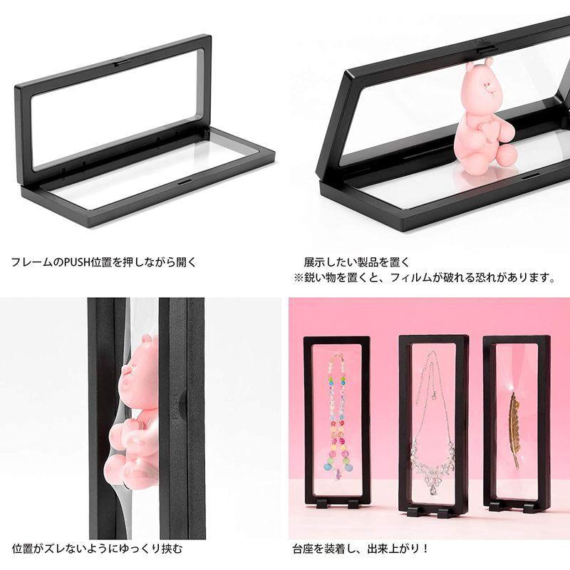 Zitfri ディスプレイスタンド アクキー アクリルキーホルダー ディスプレイケース ラバーストラップ 展示スタンド 展示ホルダー 長方形 値下げ 展示スタンド