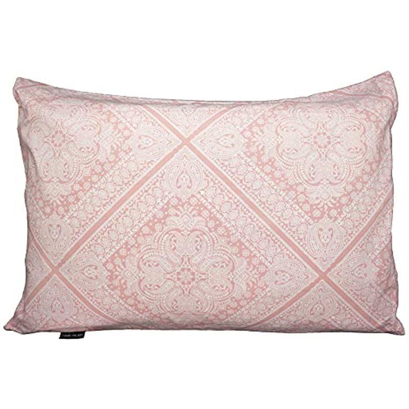 CAMEL PALMS 日本製 綿100％ 枕カバー 43×63cm用 ファスナー式 ピローケース バンダナ柄 ピンク