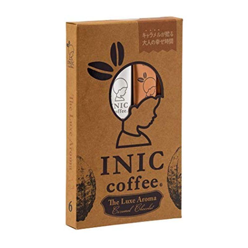 INIC coffee リュクスアロマ キャラメル×ショコラ 6カップ 甘くてビターなキャラメルコーヒー贅沢なキャラメルショコラパウダーコー
