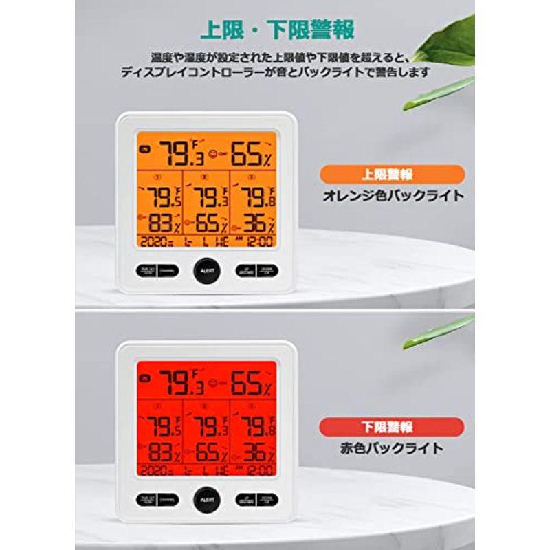 SALE／76%OFF】 ORIA デジタル温湿度計 外気温度計 ワイヤレス 室内 室外 三つセンサー