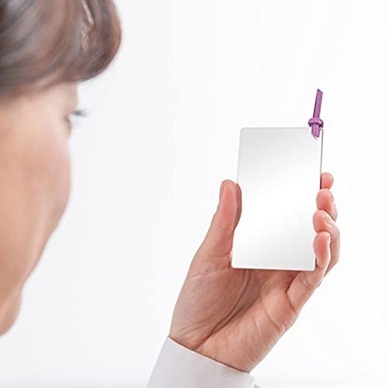 激安特価品 HORIUCHI MIRROR 名刺サイズの割れない鏡 安心・安全 割れないステンレスカードミラー・パープル紐付き 見だしなみチェックに便利 ドレッサー、鏡台 堀内鏡工業 安心・安全 割れないミラー ステンレスミラー 軽量 コンパクト 持ち運び 見だしなみチェック ポケットに入る 可愛い クール 化粧鏡