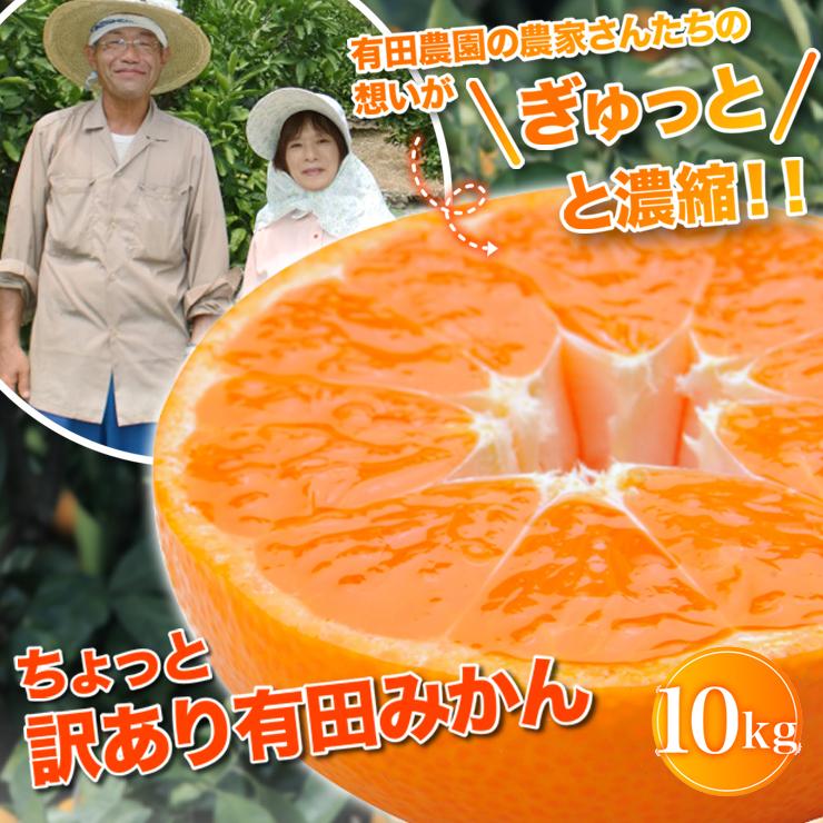 訳あり みかん 10キロ ちょっと訳あり 有田みかん 蜜柑 自宅用 訳アリ