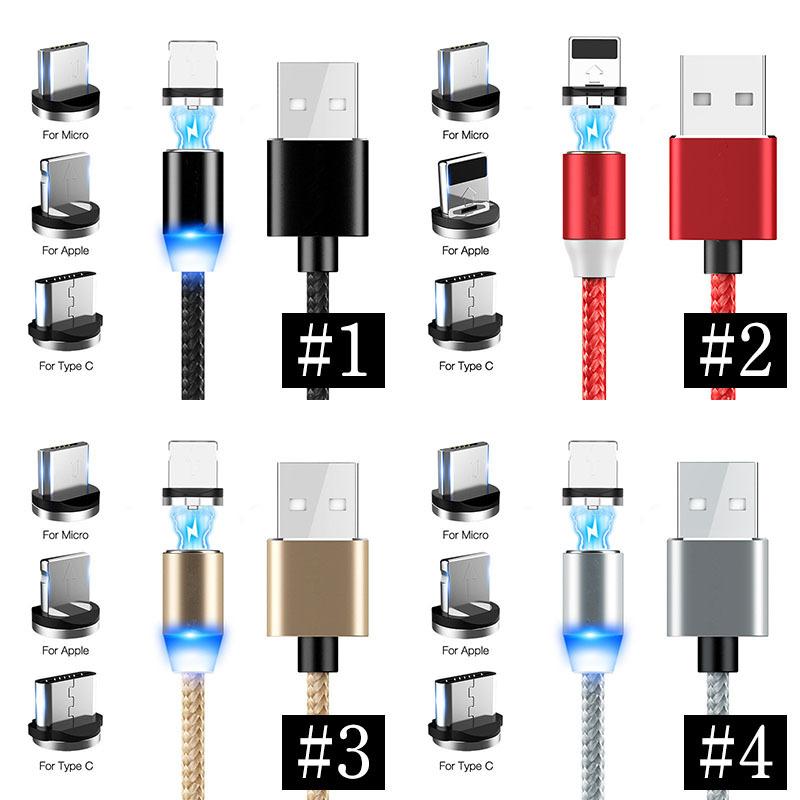 充電ケーブル 3in1 2m 3本セット 2 4a マグネット Iphone Usb アイフォン Micro スマホ 急速充電 Lightning 今ならほぼ即納 Type C