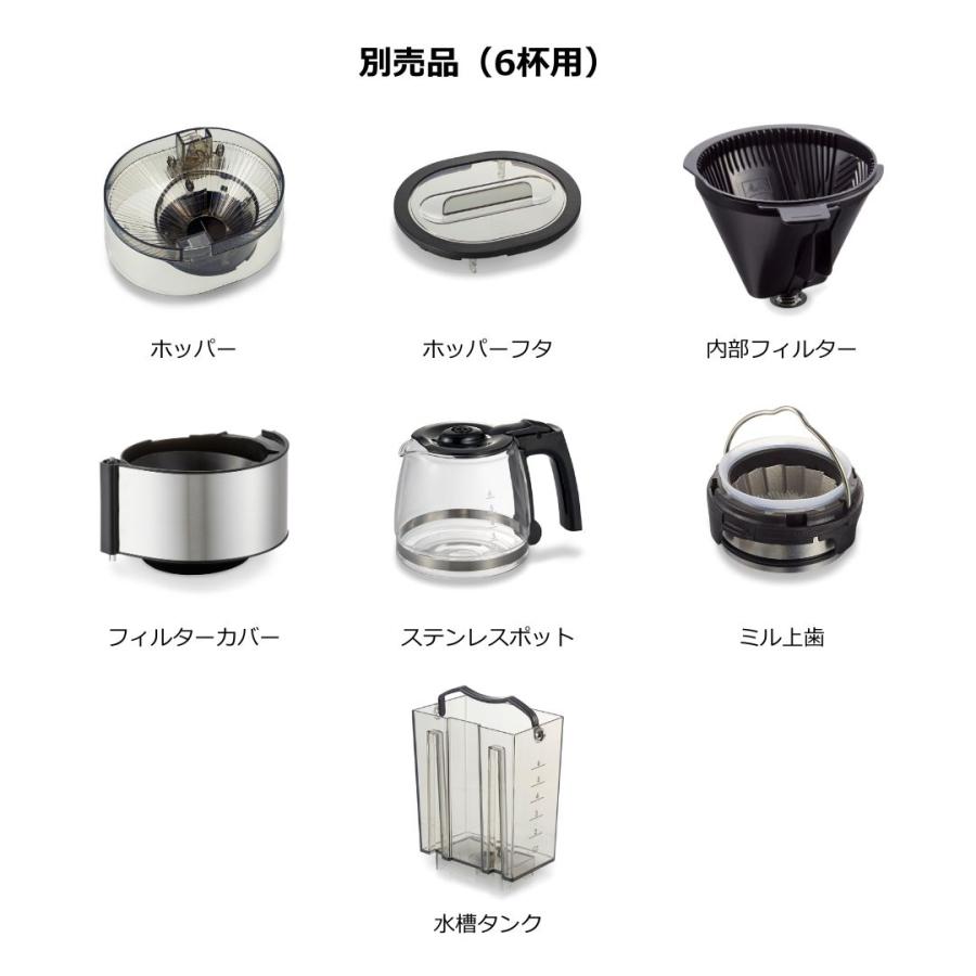 Melitta（メリタ） アロマフレッシュ 6杯用 ミル付 全自動 フィルター