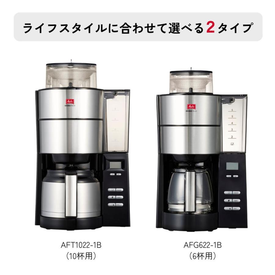 Melitta（メリタ） アロマフレッシュ 6杯用 ミル付 全自動 フィルター
