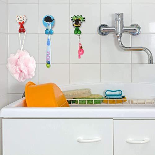 都内で 歯ブラシホルダー かわいい アニマル 歯ブラシスタンド 吸盤 壁掛け 子供用歯ブラシホルダー 9個セット Heartlandgolfpark Com