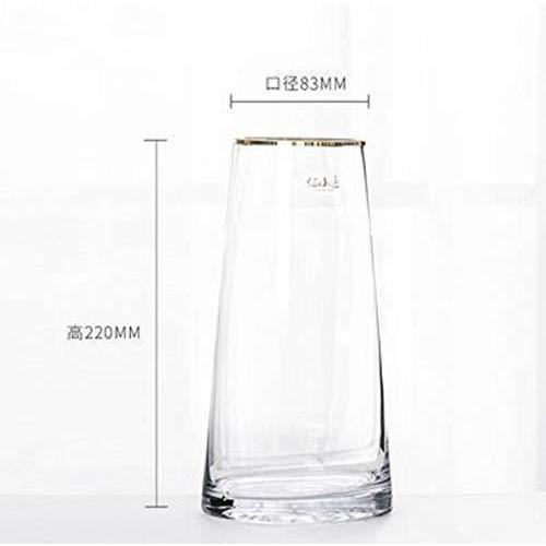 激安価格と即納で通信販売 ガラス 花瓶 22cm クリア 大 フラワーベース ガラス製 透明 花器ヨーロピアンスタイル 硝子瓶 北欧風 花器 Shipsctc Org