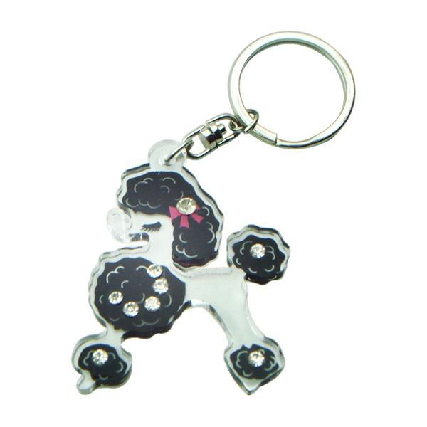 キーホルダー ラインストーン付きプードルのキーリング レディース ブランド 車 25 F メロウストア 通販 Yahoo ショッピング