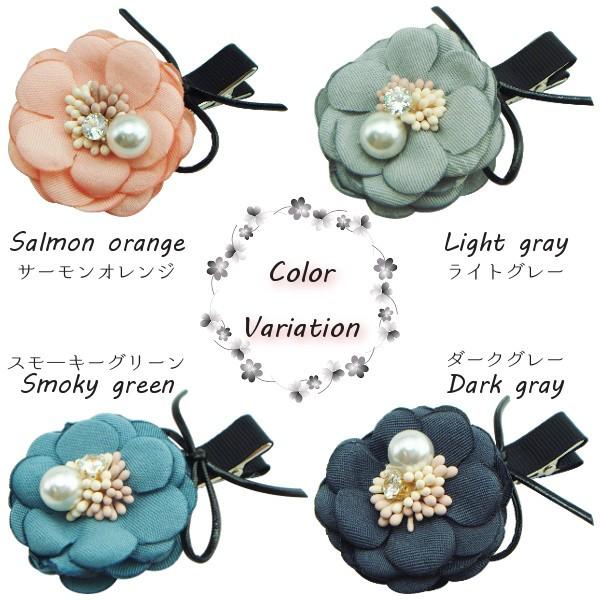 ラインストーン付きヘアクロークリップ ヘアクリップ ストーン付きフラワーモチーフのヘアクリップ ヘア