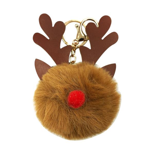キーホルダー トナカイモチーフのキーホルダー バッグチャーム