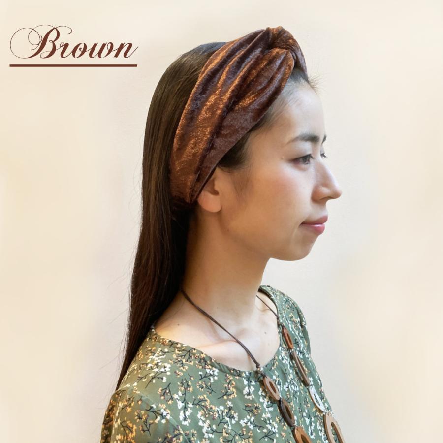 カチューシャ カチューム ヘアバンド ベロア クロスターバン 大人 