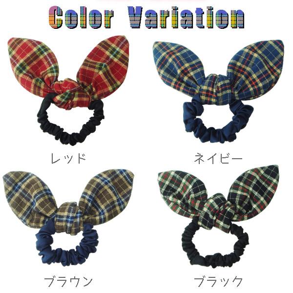 専用❤︎ベーシックチェック×ネイビーグリーン❤︎チャーム付きシュシュ ふんわりシュシュ チャーム付き グリーンチェック - mi-ma-ribbon'S