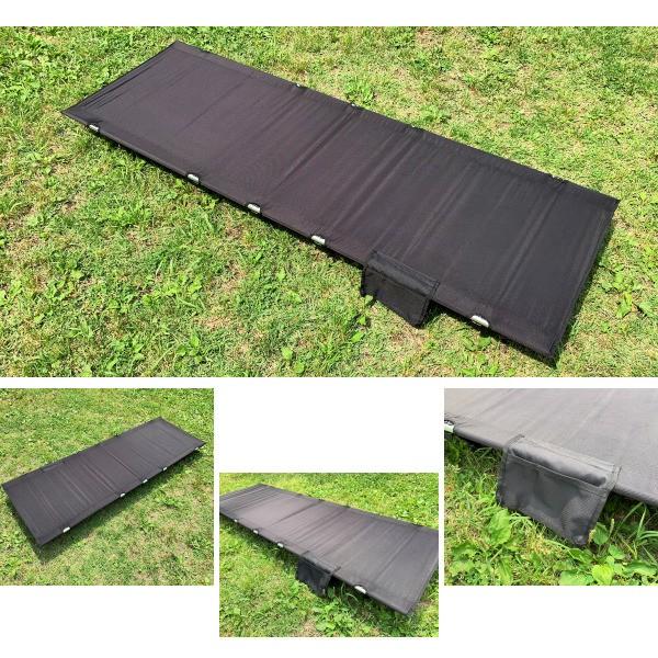 新品　軽量　折り畳み式　アウトドアコット　ベッド　ローコットブラック 組み立て式 Naturehike コット アウトドアベッド コット用マット 折りたたみ