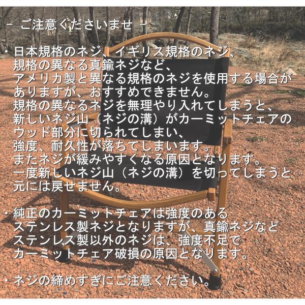 カーミットチェア ネジ 12mm 6個 ステンレス製 ボルト 同規格 アメリカ