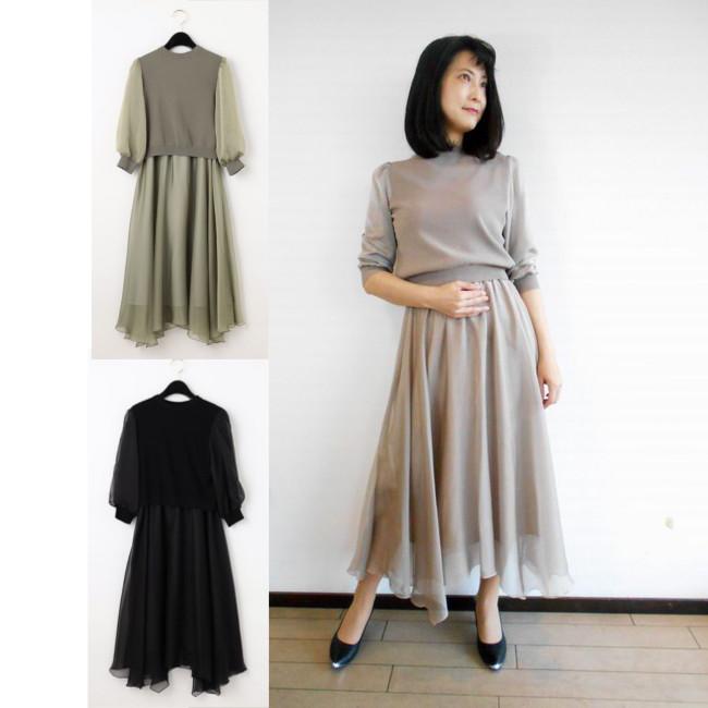 人気満点 Diagram グレースコンチネンタルダイアグラムのシアーコンビニットワンピース 即納最大半額 Www Thedailyspud Com