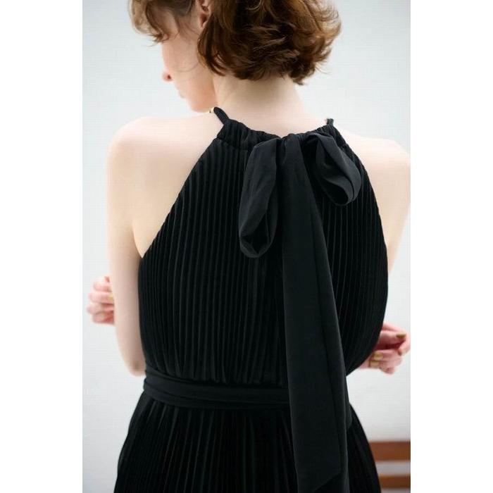 Estella.K エステラケー のネックチェーンアコーディオンプリーツ 