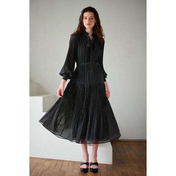 Estella.K エステラケーリボンタイプリーツドレス ワンピース