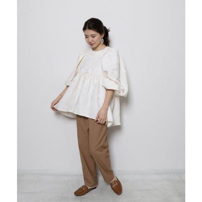 Re.Verofonna ヴェロフォンナのジャカードバックリボンブラウス 