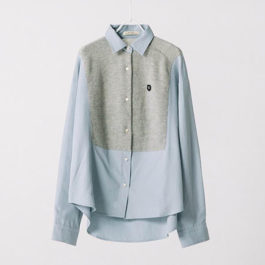 BLANC basque/ブラン バスクの モヘア×布帛シャツ【BB44-101】 : bb44 