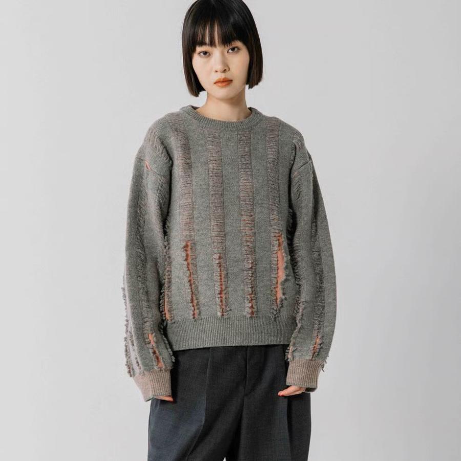 ブランバスク　BB24-702 BLANC basque/ブラン バスクの 透かしジャーガードニットプルオーバー