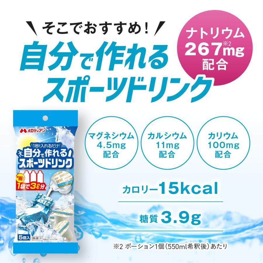 メロディアン スポーツドリンク スポドリ濃縮 水筒 自分で作れる