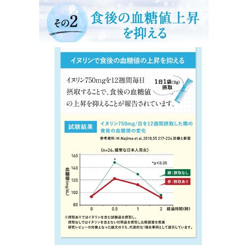 爆買 イヌリン smooth スムース 3g×14袋×2個 菊芋 腸活 血糖値 機能性